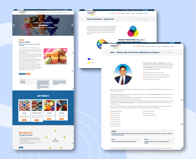 phthalocyaninepigments.com - Website Redesign